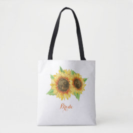 Zonnebloem Waterverf Bridal Tote Bag