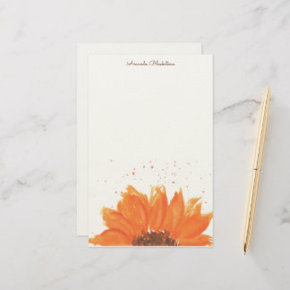 Zonnebloem Waterverf Briefpapier