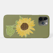 Zonnebloem waterverf Case-Mate iPhone case (Achterkant (horizontaal))