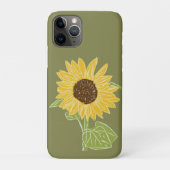 Zonnebloem waterverf Case-Mate iPhone case (Achterkant)