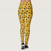 Zonnebloem Waterverf Floral Leggings (Achterkant)