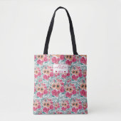Zonnebloem Waterverf Floral Pattern Tote Bag (Voorkant)