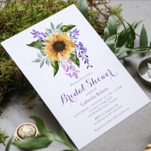 Zonnebloem Waterverf Florenz Vrijgezellenfeest Kaart