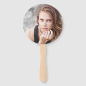 Zonnebloem Waterverf Fotoklasse Afstuderen Handwaaier (Achterkant)