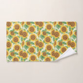 Zonnebloem Waterverf Kleurrijke Gepersonaliseerde Bad Handdoek (Handdoek)