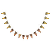 Zonnebloem Waterverf Meisje Verjaardag Vlaggetjes (Alle)