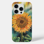 Zonnebloem Waterverf onder het noorderlicht Case-Mate iPhone Case (Achterkant)