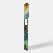 Zonnebloem Waterverf onder het noorderlicht Case-Mate iPhone Case (Achterkant / Rechts)