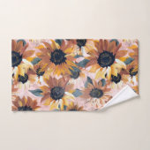 Zonnebloem Waterverf ontwerp Bad Handdoek (Handdoek)