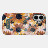 Zonnebloem Waterverf ontwerp Case-Mate iPhone Case (Achterkant (horizontaal))