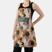 Zonnebloem Waterverf ontwerp Schort (Insitu)