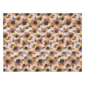 Zonnebloem Waterverf ontwerp Tafelkleed (Voorkant (Horizontaal))