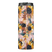 Zonnebloem Waterverf ontwerp Thermosbeker (Achterkant)