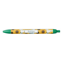 Zonnebloem Waterverf Patroon Gepersonaliseerde pen