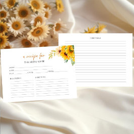 Zonnebloem Waterverf Vrijgezellenfeest Recept Kaar Kaart