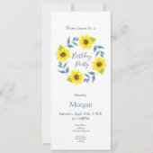 Zonnebloem Waterverf Wreator 2 Kaart (Voorkant)