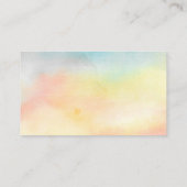 Zonnebloem Waterverf Yoga Instructor Visitekaartje (Achterkant)