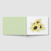 Zonnebloem Waterverf Zomgeel Floral Weddenschap Gastenboek (Volledig)