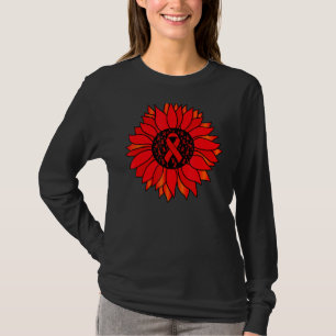 Zonnebloem We Draag rood voor de Rode Weekoorlog T-shirt