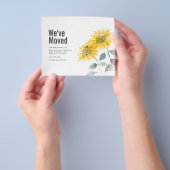 Zonnebloem We hebben Address Moving Announcement v Flyer (Hand)