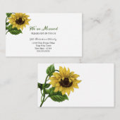  Zonnebloem... We hebben beweging. | Nieuw adres Informatiekaartje (Voorkant / Achterkant)