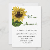  Zonnebloem... We hebben beweging. | Nieuw adres Kaart (Voorkant)