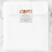 Zonnebloem We hebben ons verplaatst | Adres wijzig Vierkante Sticker (Tas)