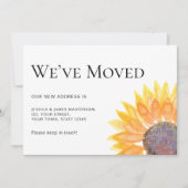 Zonnebloem We zijn verhuisd Aankondiging (Voorkant)