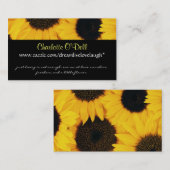 zonnebloem; webmarketing visitekaartje (Voorkant / Achterkant)