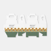 Zonnebloem Weddenschap Bedankdoosjes (Uitgevouwen)