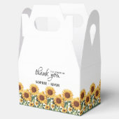 Zonnebloem Weddenschap Bedankdoosjes (Geopend)