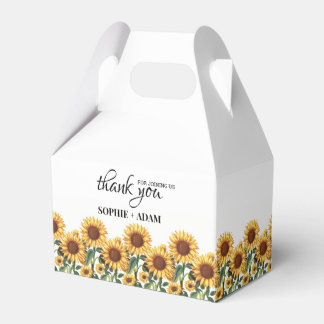 Zonnebloem Weddenschap Bedankdoosjes