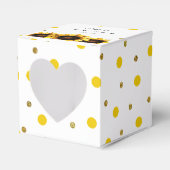 Zonnebloem Weddenschap Bedankt Gele afbeelding Bedankdoosjes (Voorkant Zijde)