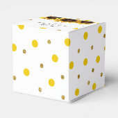 Zonnebloem Weddenschap Bedankt Gele afbeelding Bedankdoosjes (Achterkant)