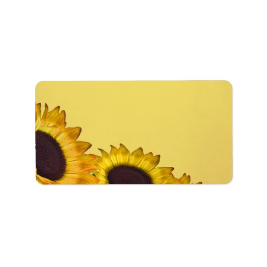 Zonnebloem Weddenschap Etiket (Voorkant)