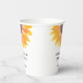 Zonnebloem Weddenschap Papieren Bekers (Rechts)