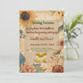 Zonnebloem Weddenschappen Kaart (Staand voorkant)