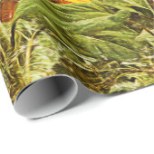 Zonnebloem Weiblad Geel  Antiek Cadeaupapier (Rol Hoek)