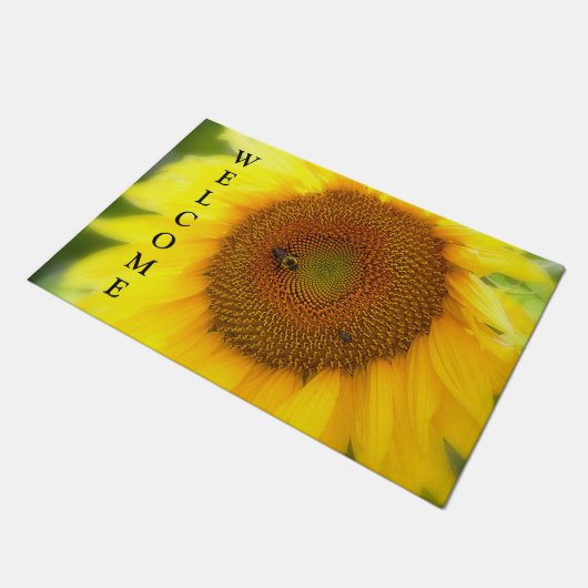 Zonnebloem Welkom Deurmat (Schuin)