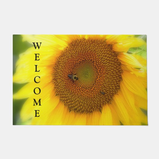 Zonnebloem Welkom Deurmat (Voorkant)