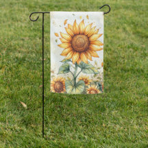 Zonnebloem Welkom Tuin Vlag
