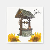 Zonnebloem Well Papieren servetten (Voorkant)