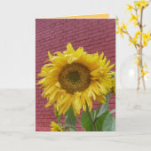 Zonnebloem Wenskaart Kaart (Gele Bloem)