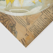 Zonnebloem Wereldbol Tissuepapier (Detail)