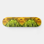 Zonnebloem Wervel Druppel Persoonlijk Skateboard (Horizontaal)