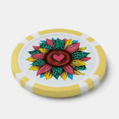 Zonnebloem Western Cowgirl Flair Design Poker Chips (Enkel)