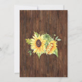 Zonnebloem Western Laten we feestvieren Kaart (Achterkant)