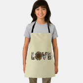 Zonnebloem Western Liefde Boho Zomer Dierenprint Schort (Insitu)