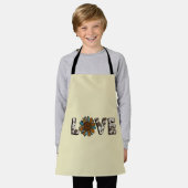 Zonnebloem Western Liefde Boho Zomer Dierenprint Schort (Gedragen)