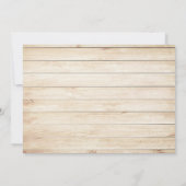 Zonnebloem Westerne bruidsdouche uitnodiging (Achterkant)